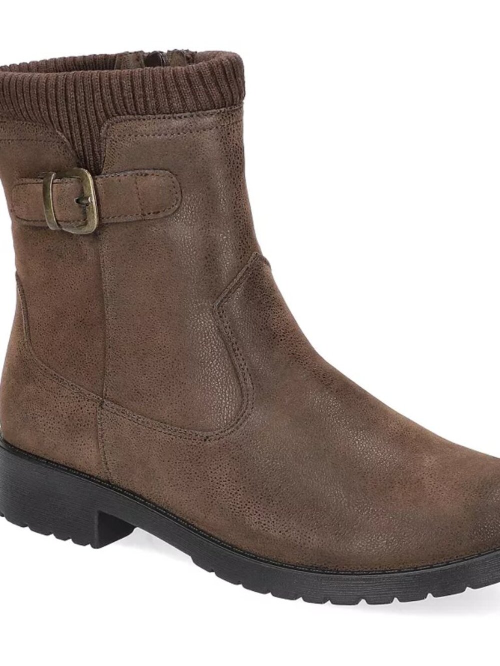 Women's Easy Street Sunisa Block Heel Ankle Boots - Brown - 7 - NIB